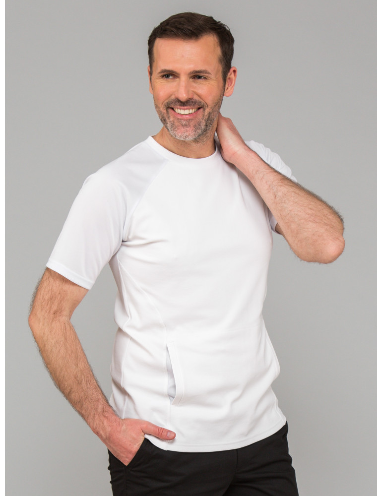 męska koszulka medyczna z krótkim rękawem T-SHIRT