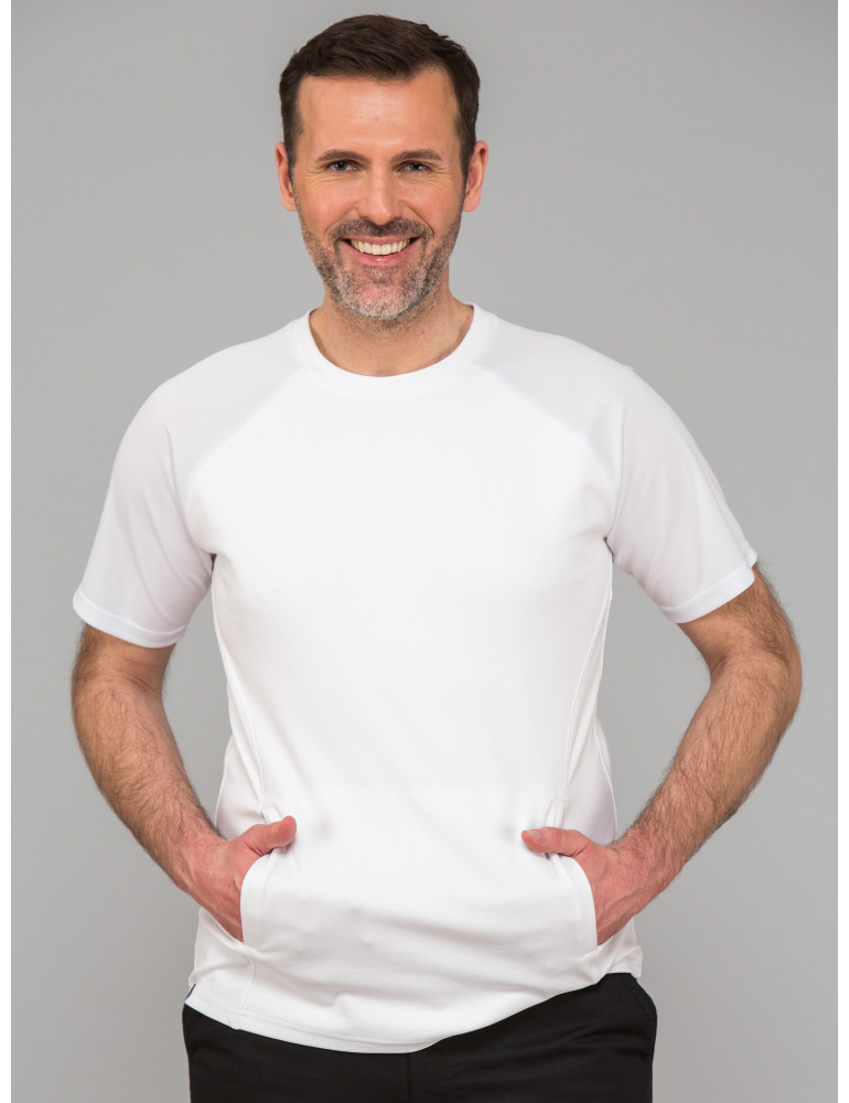 męska koszulka medyczna z krótkim rękawem T-SHIRT