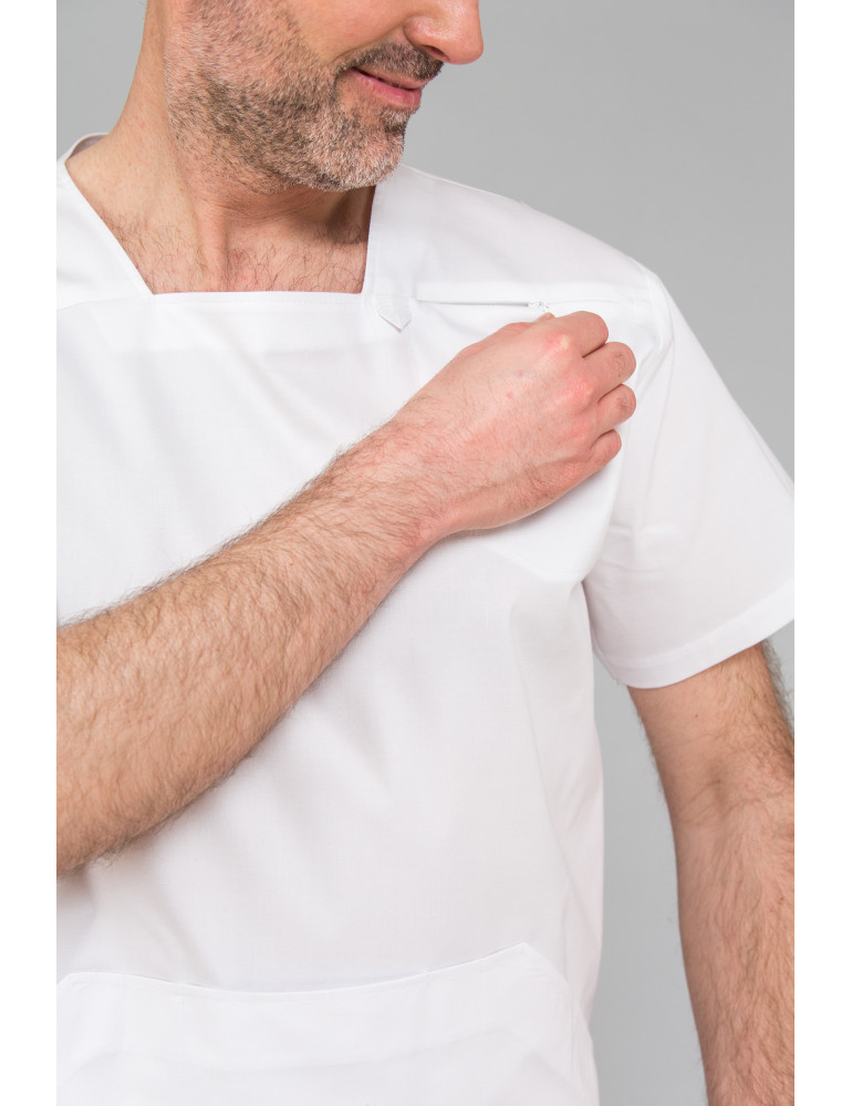nowoczesna męska bluza medyczna kr. ręk. LUCA FLEX
