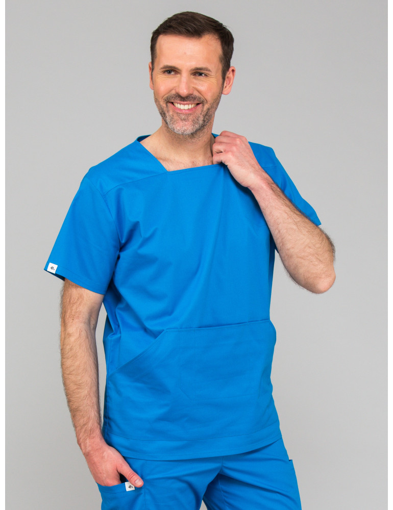 nowoczesna męska bluza medyczna kr. ręk. LUCA FLEX