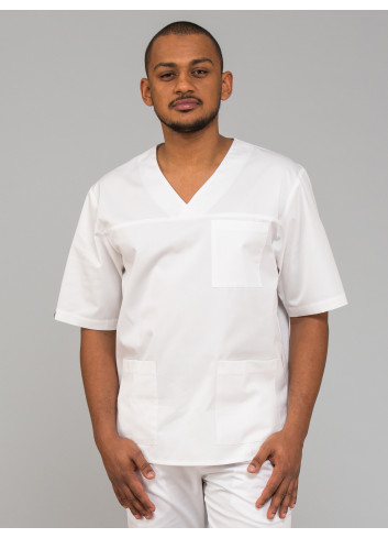 bluza medyczna męska z krótkim rękawem KRZYSZTOF
