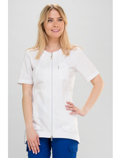 bluza medyczna z krótkim rękawem na zamek EMA