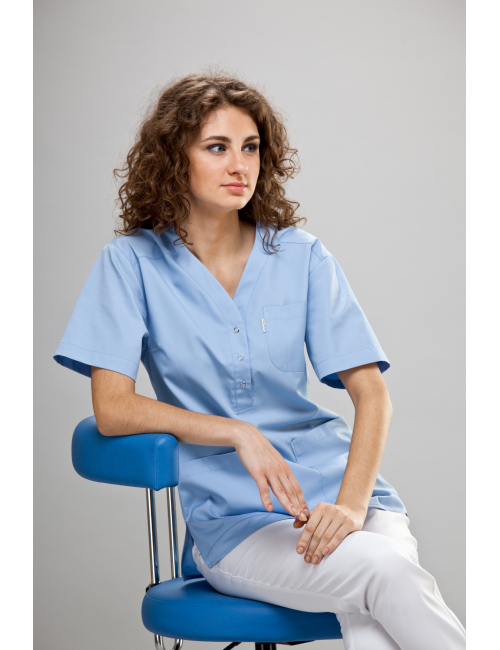bluza medyczna damska z krótkim rękawem AGATA