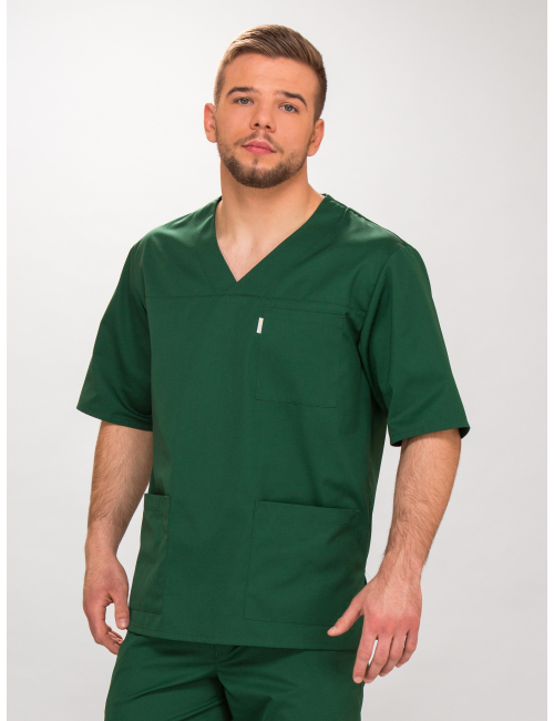 bluza medyczna męska z krótkim rękawem KRZYSZTOF